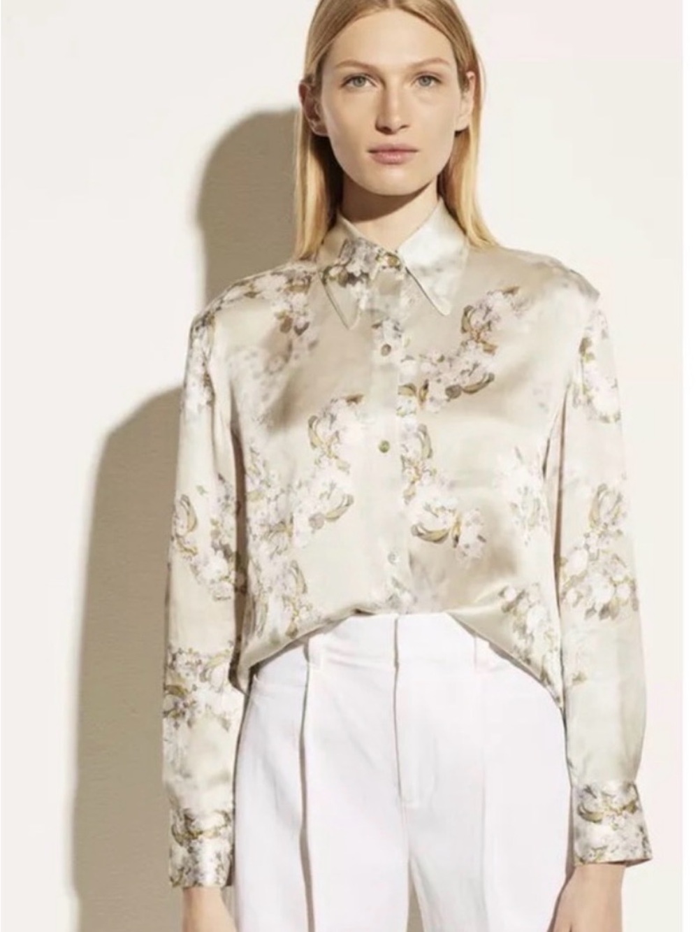 [NWT] Vince Hazy Blossom Floral Silk Blouse Size Small GORGEOUS!